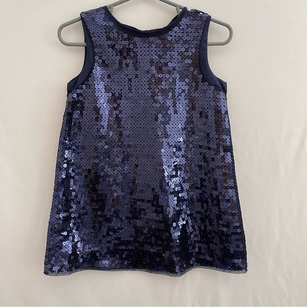 H&M toddler navy sequin party dress 18-24 months